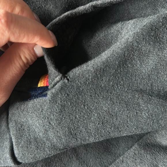 Aviator Nation Charcoal 🌈 Rainbow 🌈 Embroidered Zip Hoodie S - RARE - Picture 4 of 5